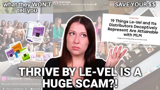 Thrive by Le-vel Is A HUGE SCAM?! WATCH THIS BEFORE JOINING