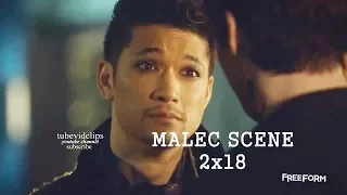 Shadowhunters 2x18 Magnus Breaks Up with Alec(music &full dialogue) Malec Scene Season 2 Episode 18