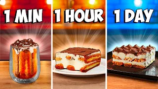 1 Minute vs  1 Hour vs  1 Day Tiramisu