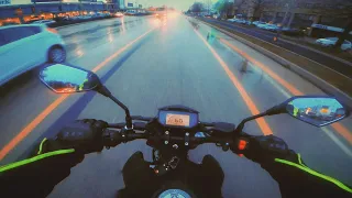 Chill ride in the rain [Keeway Rkf full yoshimura exhaust]
