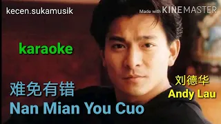 Nan Mian You Cuo  - Andy Lau karaoke  难免有错 - 刘德华