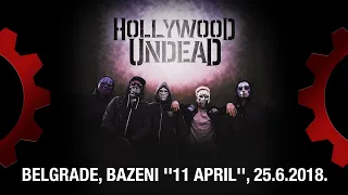 HOLLYWOOD UNDEAD - LIVE - Belgrade, at Bazeni "11 April", 25.6.2018.