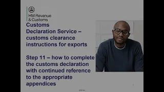 Customs clearance instructions for exports– Step 11 – how to complete the customs declaration