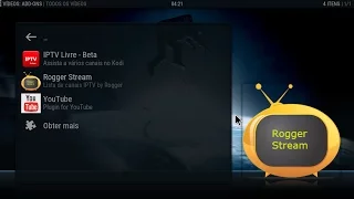 KODI ADDON Atualizado - ROGGER STREAM - TV BRASIL