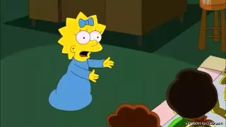 The Simpsons - Maggie talking for the first time