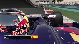 F1 2016 Gameplay - Abu Dhabi / Sainz / Toro Rosso