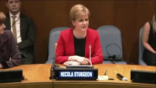 FM's speech at UN 'women in conflict' event