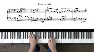 Bach French Suite No.4 "Sarabande" P. Barton, FEURICH 133 piano