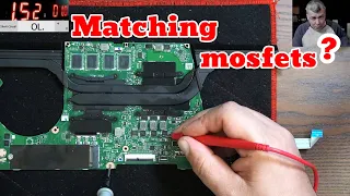 Asus Vivobook N7600P laptop repair - How we are matching mosfets?