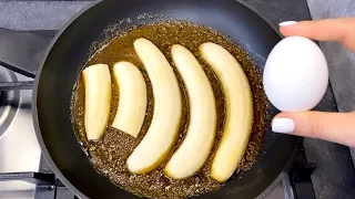 Der berühmte umgedrehte Bananenkuchen mit 1 Ei. einfaches Dessert 🥰!