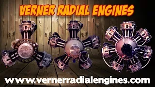 Verner Radial Engines, Verner Scarlett 3VW, Scarlett 5 Series, Scarlett 7 Series, radial engines.