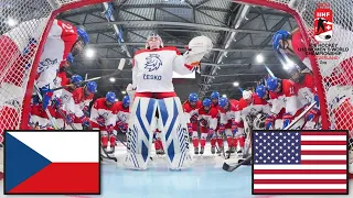 ČESKO VS USA FINÁLE MISTROVSTVÍ SVĚTA ŽEN U18 2024