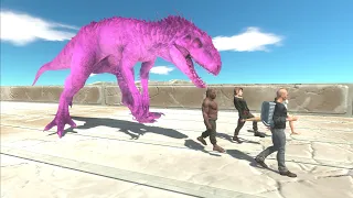 Indominus Rex Barbie chasing the units - Animal Revolt Battle Simulator