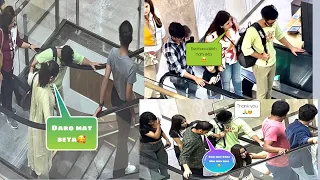 Blind prank on Escalator  in public😂 | gone emotional 🥺| wait for end🙁| Ritik Entertainment