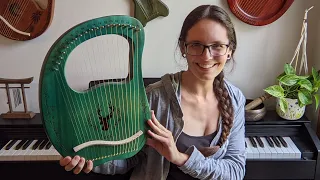 Unboxing the Cega 19 String Hollowbody Lyre from Amazon