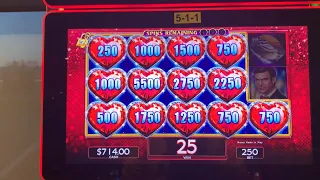 Huge Win on Lock it Link Slot on Valentines Day 14th Feb 2023 at Elements Casino #slots #casino