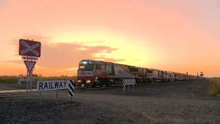 6PM9 SCT Mile Long Freight Train At Sunset (16/1/2023) - PoathTV Railways