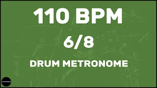 6/8 | Drum Metronome Loop | 110 BPM