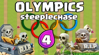 Clash Olympics - Who is the best 4 ELIXIR card against the TOMBSTONE? [ steeplechase ]