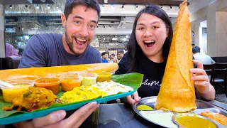 Indian STREET FOOD Tour in Singapore!! BEST Banana Leaf Dosa in LITTLE INDIA Singapore!