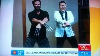 PSY on Australian Sunrise - 'Gangnam Style' Arriving at Plaza - 싸이 호주방송 썬라이즈