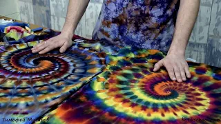 Тай дай, супер СПИРАЛЬ, tiedye, Super SPIRAL, бесплатный урок с курса. ENGLISH