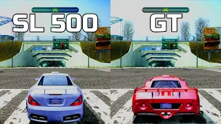 NFS Most Wanted: Mercedes SL 500 vs Ford GT - Drag Race
