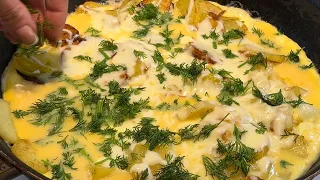 Very tasty DINNER❗️ POTATOES, CHEESE AND EGGS 👍❗️20 minutes ❗️#rezepte #lecker #potatoes #food