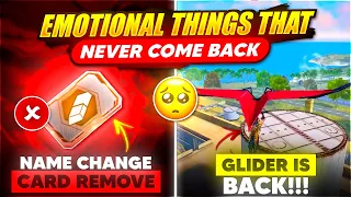 GLIDER AB KABHI WAPAS NAHI AAYEGA?😱EMOTIONAL THINGS 💔THAT NEVER COME BACK || FREE FIRE 🔥