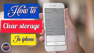 How to free storage in any iphone || storage full problem solution || clear chache || Bhindartech07