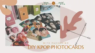 DIY KPOP Photocards with Packaging