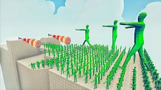 100x ZOMBIE + GIANT ZOMBIE  vs 2x EVERY GOD - Totally Accurate Battle Simulator TABS