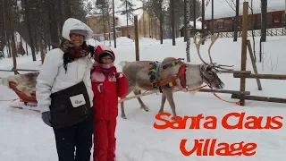 Lapponia, Villaggio di Babbo Natale e slitta con le renne | Santa Claus Village, Lappon