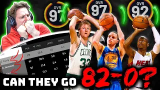 Could The Best 3 Point Shooters in NBA History Go 82-0? | NBA 2K20 Rebuild