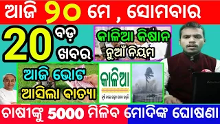 today's morning news odisha/20 may 2024/heavy to heavy rain/odisha news today/odisha samachar