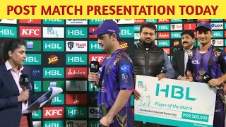 post match presentation LQ vs QG| khawaja nafay batting | khawaja nafay interview | man of the match