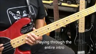 Gorillaz FEEL GOOD INC. Bass Guitar Lesson Standard Tuning @EricBlackmonGuitar