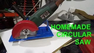 Homemade circular saw from angle grinder