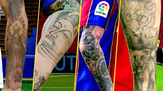 🔥 PES 2021 | ALL PLAYERS TATTOOS - Realism Details ft. Messi, Coutinho, Rashford | Fujimarupes