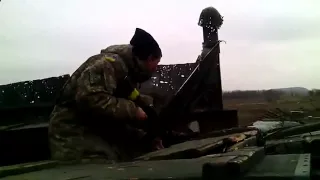 Бойцы АТО ведут огонь по ДНР - Ukrainian Fighters firing on positions militias