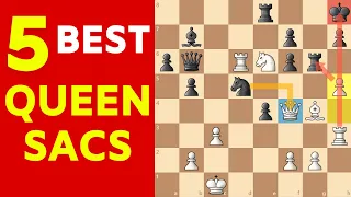5 Greatest Queen Sacrifices in Chess History!