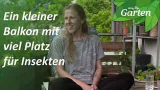 Ein Balkon mit Platz für Yoga und Insekten | MDR Garten