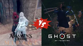 AC Mirage VS Ghost of Tsushima | Chain Assassination Comparison