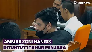 Ammar Zoni Nangis Dituntut 1 Tahun Penjara atas Kasus Narkoba, Kuasa Hukum: Jauh dari Harapan