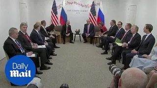 Donald Trump and Vladimir Putin meet at the G20 summit