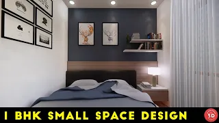 300 sqft Interior Design || 1 BHK Small Space House Design || KK Home Design