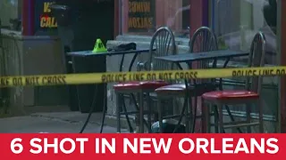 6 shot outside of bar in New Orleans