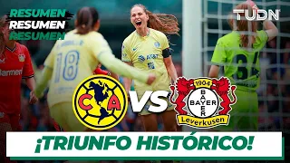 Resumen | América vs Bayer Leverkusen | Amistoso Femenil | TUDN