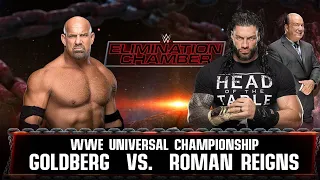 Roman Reigns Vs Goldberg Elimination Chamber 2022, Spear Vs Spear Elimination Chamber, Roman Reigns