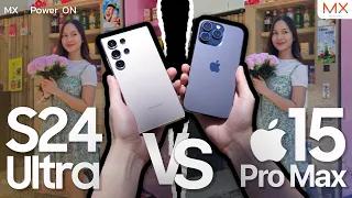 เทียบให้รู้! S24 Ultra Vs iPhone 15 Pro Max ใครจะเหนือกว่า! - MX | Power ON